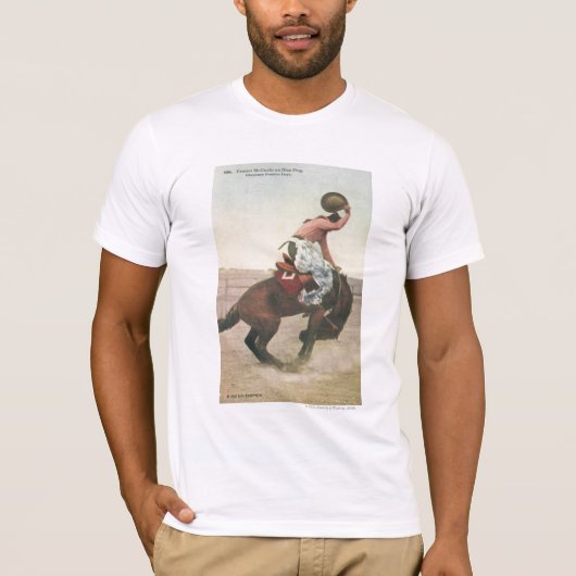 Everett McGucin over Blue Dog Cheyenne Frontier Da T-shirt (Voorkant)