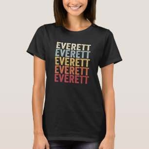 Everett Michigan Everett MI Retro Vintage Tekst T-shirt