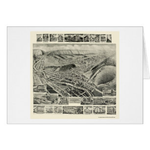 Everett, PA Panorama Kaart - 1905