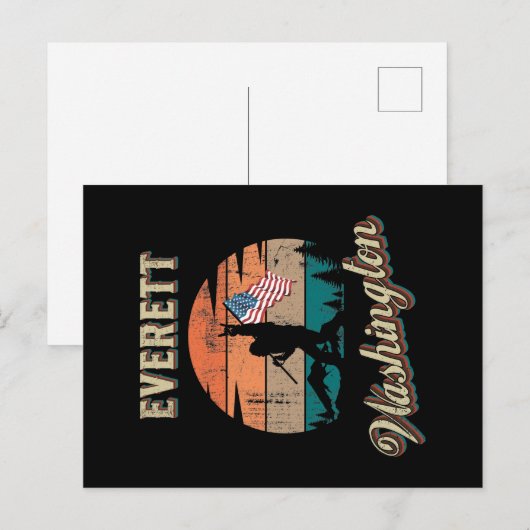 Everett Washington Briefkaart (Voorkant / Achterkant)