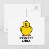 Everett Washington Chick Briefkaart (Voorkant / Achterkant)