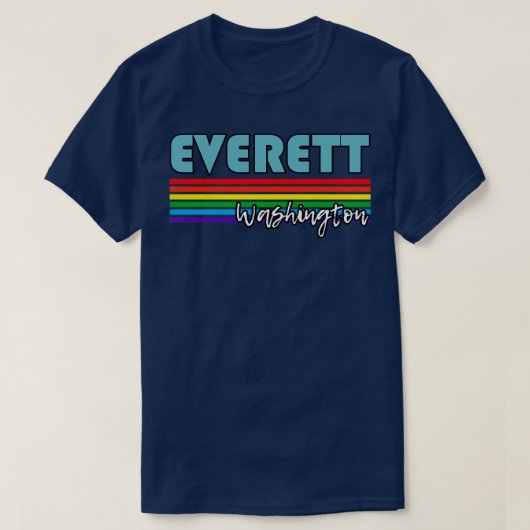 Everett Washington Pride Everett LGBT Gift LGBTQ T-shirt (Design voorkant)