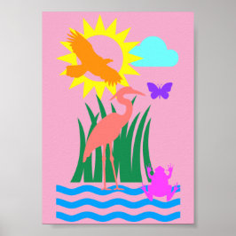 Everglade Creatures Poster