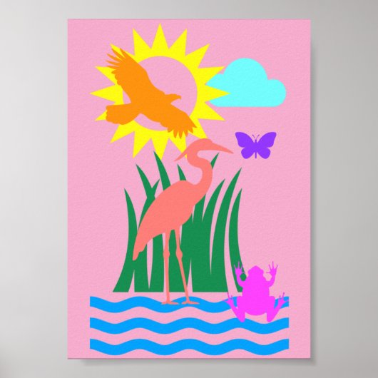 Everglade Creatures Poster (Voorkant)