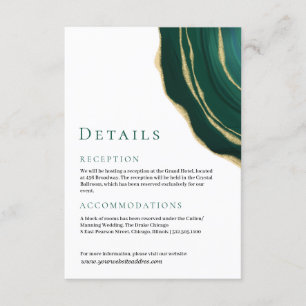 Everglade groene agaat edelsteen informatiekaartje