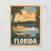 Everglades Alligator reizen Briefkaart (Voorkant)