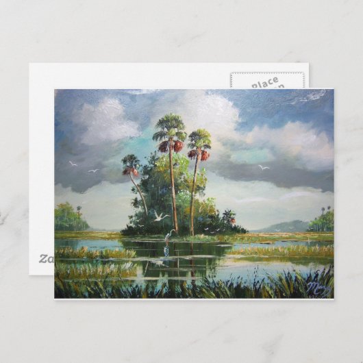 Everglades Art Briefkaart (Voorkant / Achterkant)