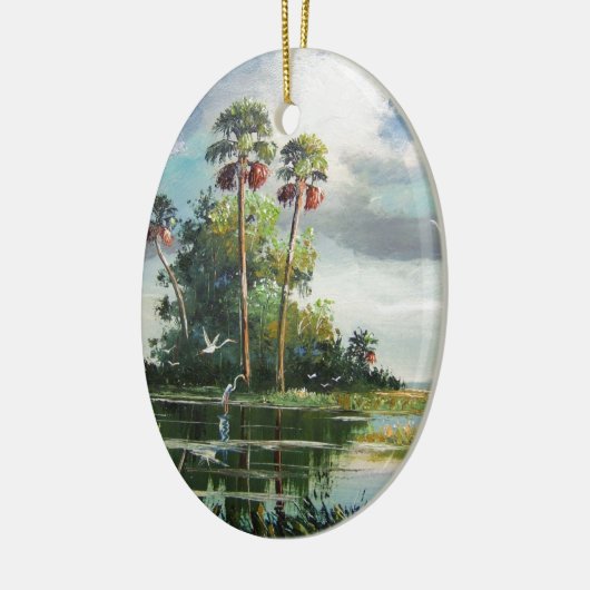Everglades Art Keramisch Ornament (Links)