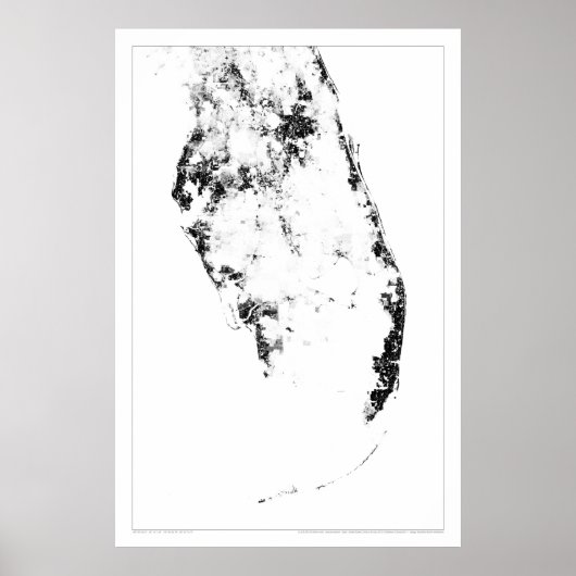 Everglades Census Dotmap Poster (Voorkant)
