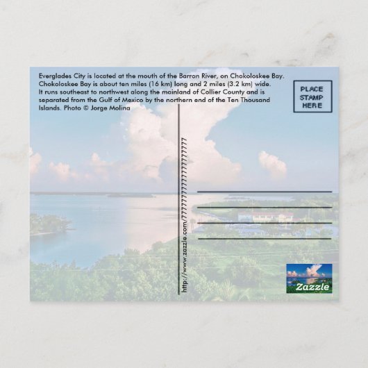 Everglades City, Florida, VS Briefkaart (Achterkant)