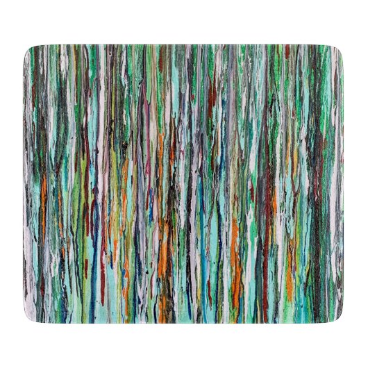 Everglades Deco glazen snijplank (Voorkant)
