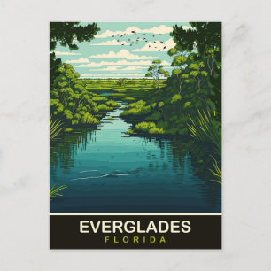 Everglades, Florida, reizen Briefkaart