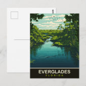 Everglades, Florida, reizen Briefkaart (Voorkant / Achterkant)