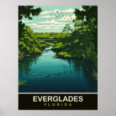 Everglades, Florida, reizen Poster (Voorkant)