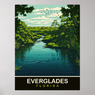 Everglades, Florida, Reizen Poster