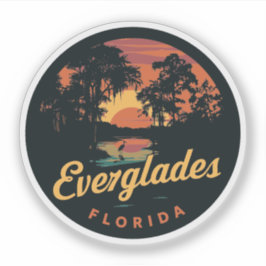 Everglades Florida  zonsondergang Sticker