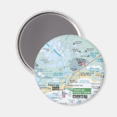 Everglades map magnet (Voorkant / Achterkant)