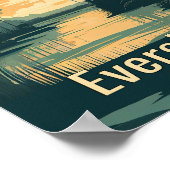 Everglades Minimalistisch  Art Poster (Hoek)