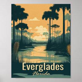 Everglades Minimalistisch  Art Poster