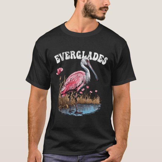  Everglades Nationaal Park Roseate Spoonbill T-shirt (Voorkant)