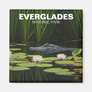 Everglades National Park Alligator in het water Magneet