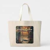 Everglades National Park Alligator Swamp Florida Grote Tote Bag (Achterkant)