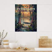 Everglades National Park Alligator Swamp Florida Poster (Keuken)
