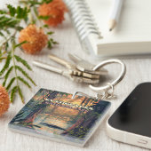 Everglades National Park Alligator Swamp Florida Sleutelhanger (Voorkant Rechts)