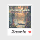 Everglades National Park Alligator Swamp Florida Sticker (Vel)