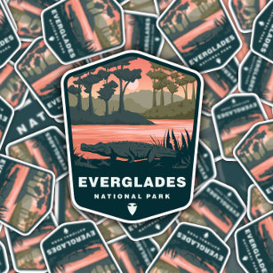 Everglades National Park Florida   Afgesneden Stic Sticker