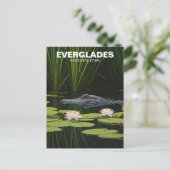 Everglades National Park Florida Alligator Reizen Briefkaart (Staand voorkant)