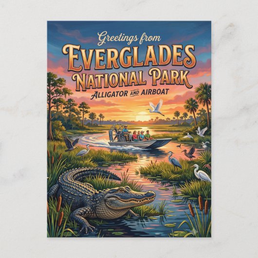 Everglades National Park Florida Briefkaart (Voorkant)