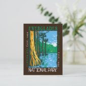 Everglades National Park Florida Distress Retro Briefkaart (Staand voorkant)