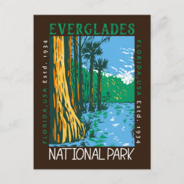 Everglades National Park Florida Distress Retro Briefkaart
