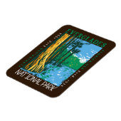 Everglades National Park Florida Distress Retro Magneet (Linkerzijde)