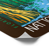 Everglades National Park Florida Distress Retro Poster (Hoek)