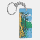 Everglades National Park Florida Double Sided Sleutelhanger (Voorkant Links)
