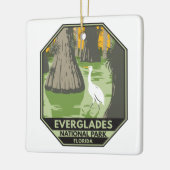Everglades National Park Florida Egret  Keramisch Ornament (Links)