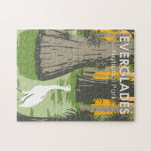 Everglades National Park Florida Egret  Legpuzzel (Horizontaal)