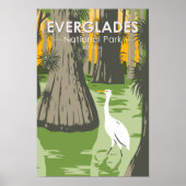 Everglades National Park Florida Egret Poster (Voorkant)