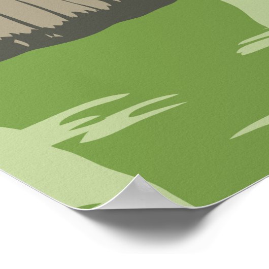 Everglades National Park Florida Egret  Poster (Hoek)