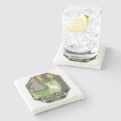 Everglades National Park Florida Egret  Stenen Onderzetter (Zijkant)