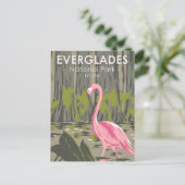 Everglades National Park Florida Flamingo  Briefkaart (Staand voorkant)