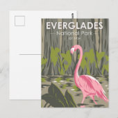 Everglades National Park Florida Flamingo  Briefkaart (Voorkant / Achterkant)