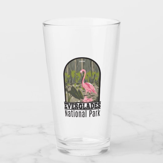 Everglades National Park Florida Flamingo  Glas (Voorkant)