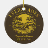 Everglades National Park Florida  Keramisch Ornament (Achterkant)