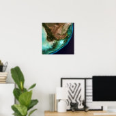 Everglades National Park Florida Keys Satellite Poster (Thuiskantoor)