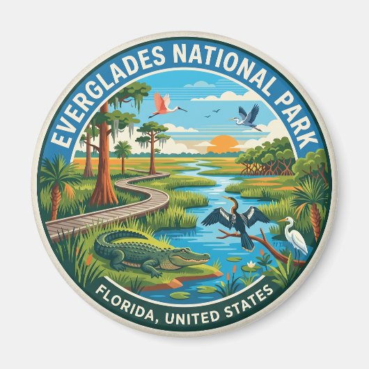 Everglades National Park Florida Magneet (Voorkant)