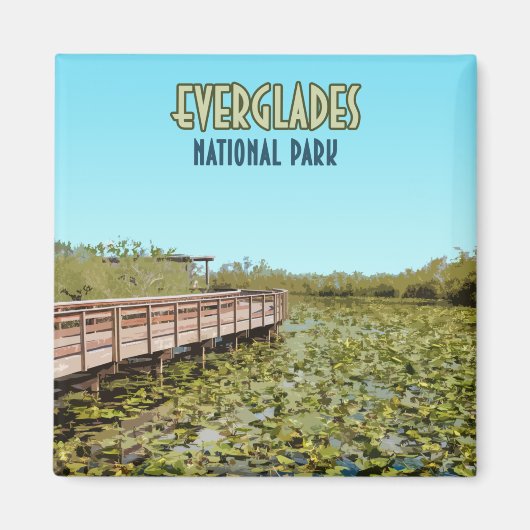 Everglades National Park Florida Magneet (Voorkant)