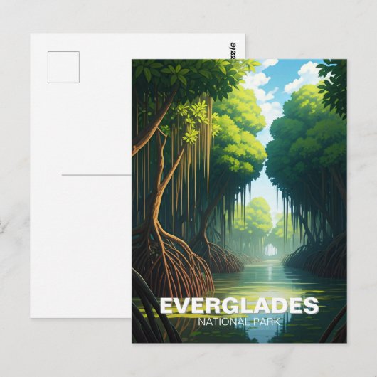 Everglades National Park Florida Reizen Briefkaart (Voorkant / Achterkant)